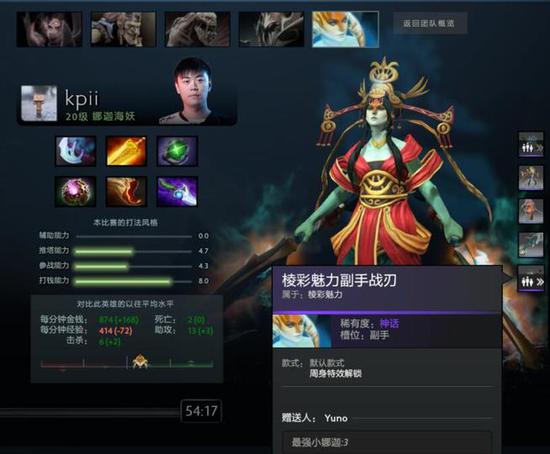 kpii的绝活娜迦帮助Newbee赢下对阵Liquid的第一局