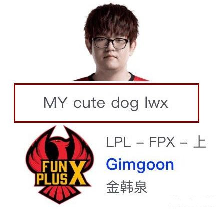 FPX上单贡子哥更改欧服ID 口嗨队友LWX却误伤到自己